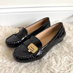 Cole Haan Talia Lock Moc Patent Leather Loafer | Size 7.5